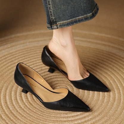 Cara Madson Genuine Leather Heels