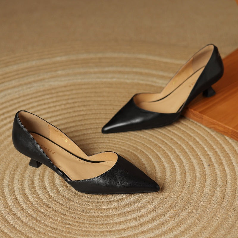 Cara Madson Genuine Leather Heels