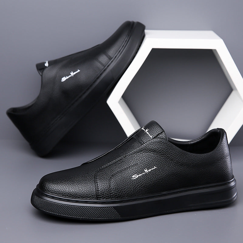 Logan Pierce Leather Sneakers