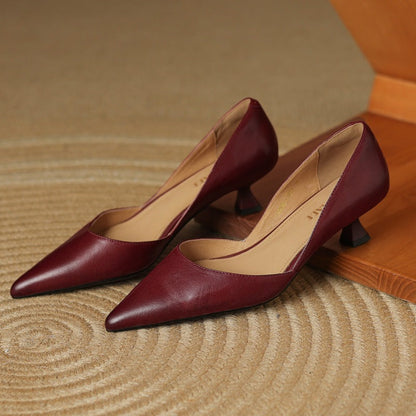 Cara Madson Genuine Leather Heels