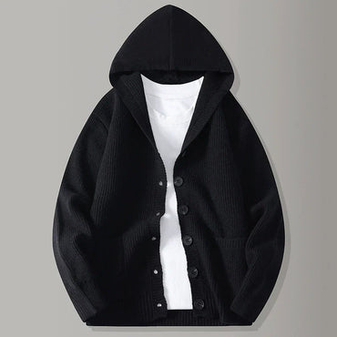 STIRLING HOODED KNIT CARDIGAN