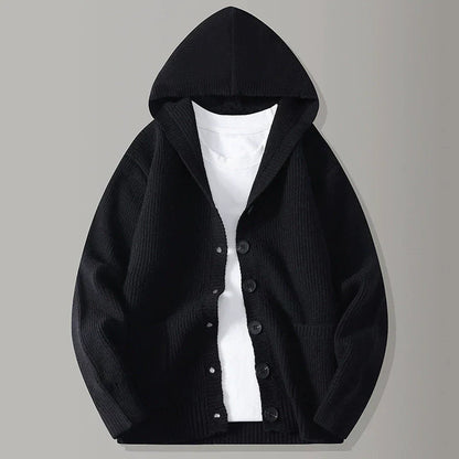 STIRLING HOODED KNIT CARDIGAN