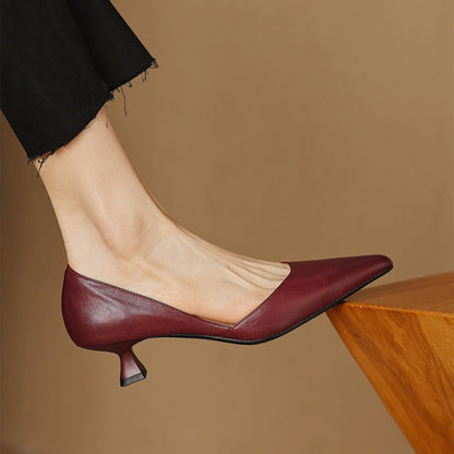 Cara Madson Genuine Leather Heels