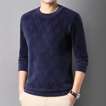 Ethan Cole Textured Knit Sweater