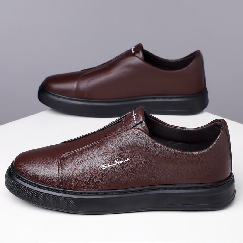 Logan Pierce Leather Sneakers