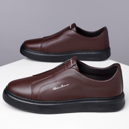Logan Pierce Leather Sneakers