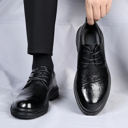 Henry Collins Leather Derby Shoes