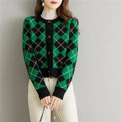 Clara Woods Argyle Top