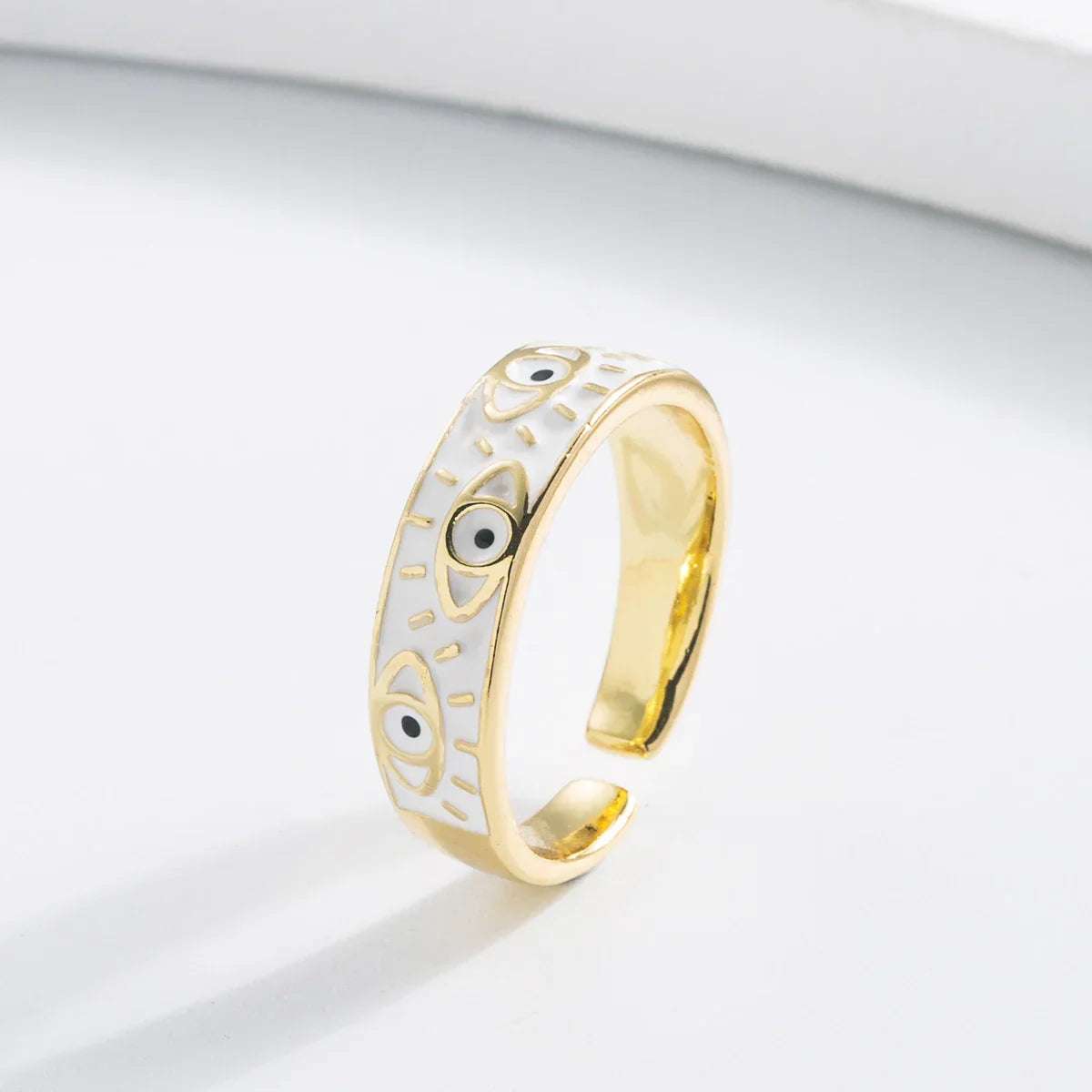 Parla Enamel Eye Ring