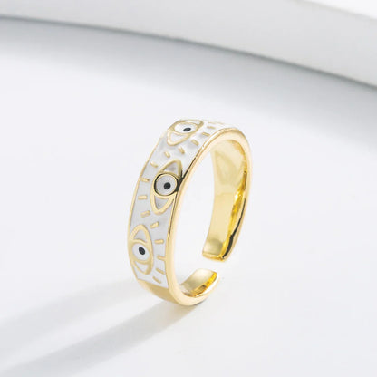 Parla Enamel Eye Ring