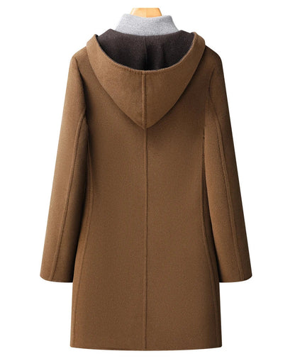 Massimo Wool Hooded Overcoat