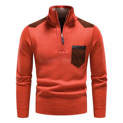 Renzo Wool Half-Zip Sweater