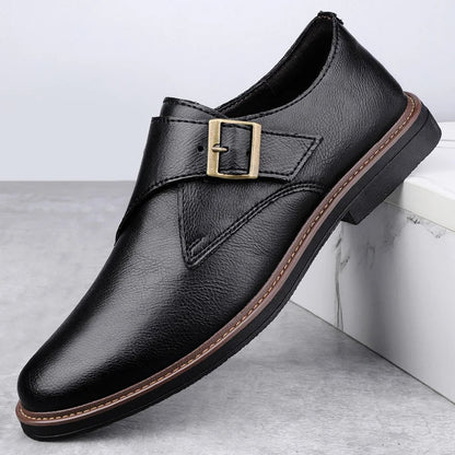 Marc Don Leather Monk Shoes