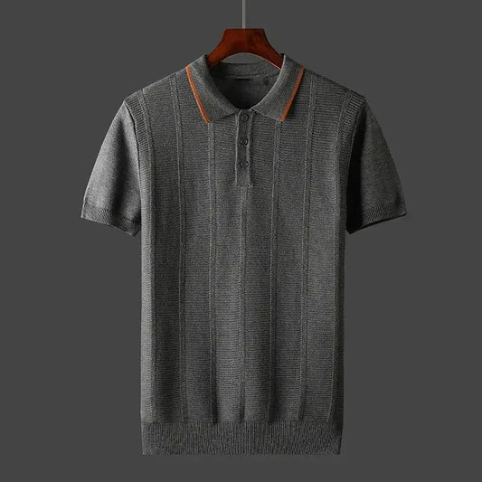 Lorenzo Don Ribbed Polo Shirt