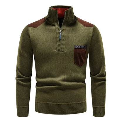 Renzo Wool Half-Zip Sweater
