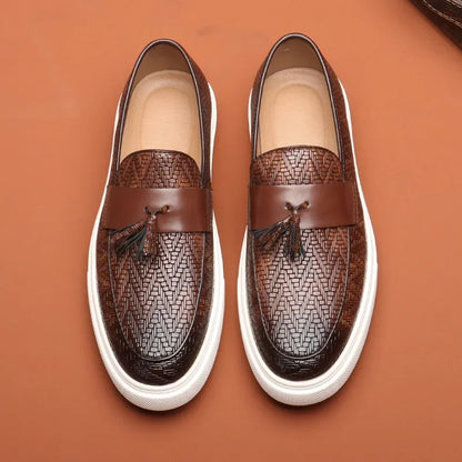 Logan Pierce Leather Loafers