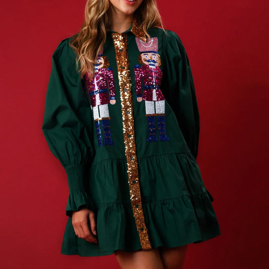Nutcracker Sparkle Holiday Dress