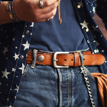 Montreal Saddle Ridge Leather Belt