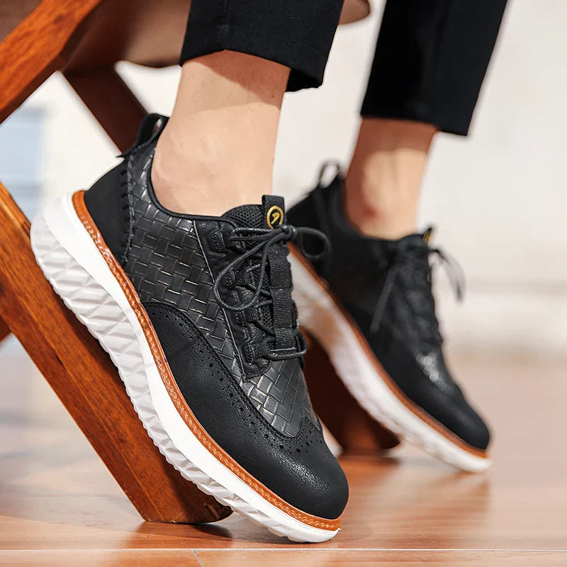Logan Pierce Textured Sneakers