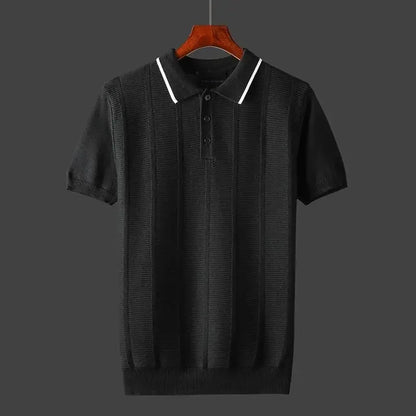 Lorenzo Don Ribbed Polo Shirt