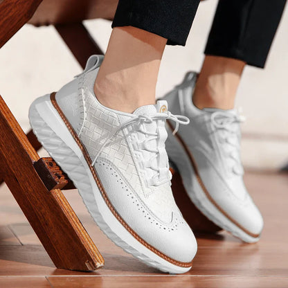Logan Pierce Textured Sneakers