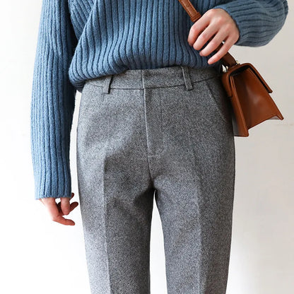 Clara Woods Herringbone Trousers