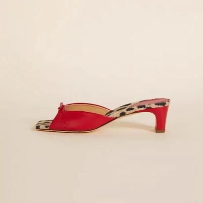 Audrey Stone Mule Heels