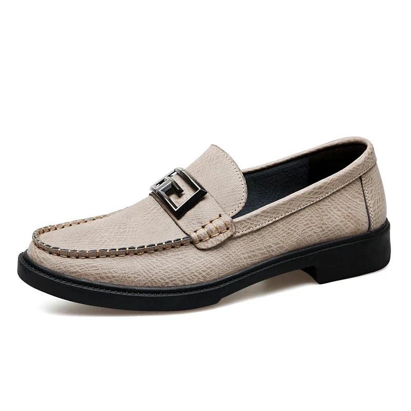 Logan Pierce Textured Leather Loafer