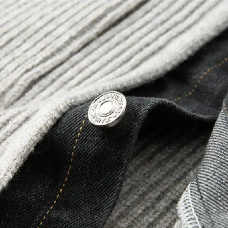 Marcus Merino Denim-Trim Jacket