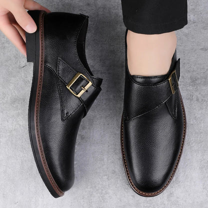 Marc Don Leather Monk Shoes