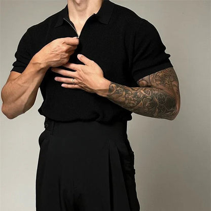 Ethan Cole Knit Polo Shirt
