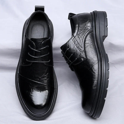 Henry Collins Leather Derby Shoes