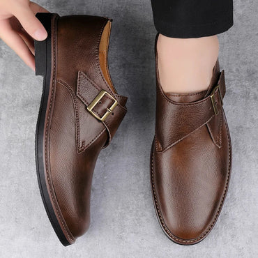 Marc Don Leather Monk Shoes