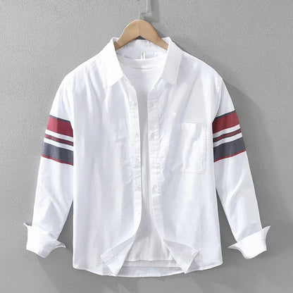 Logan Pierce Striped Cotton Shirt