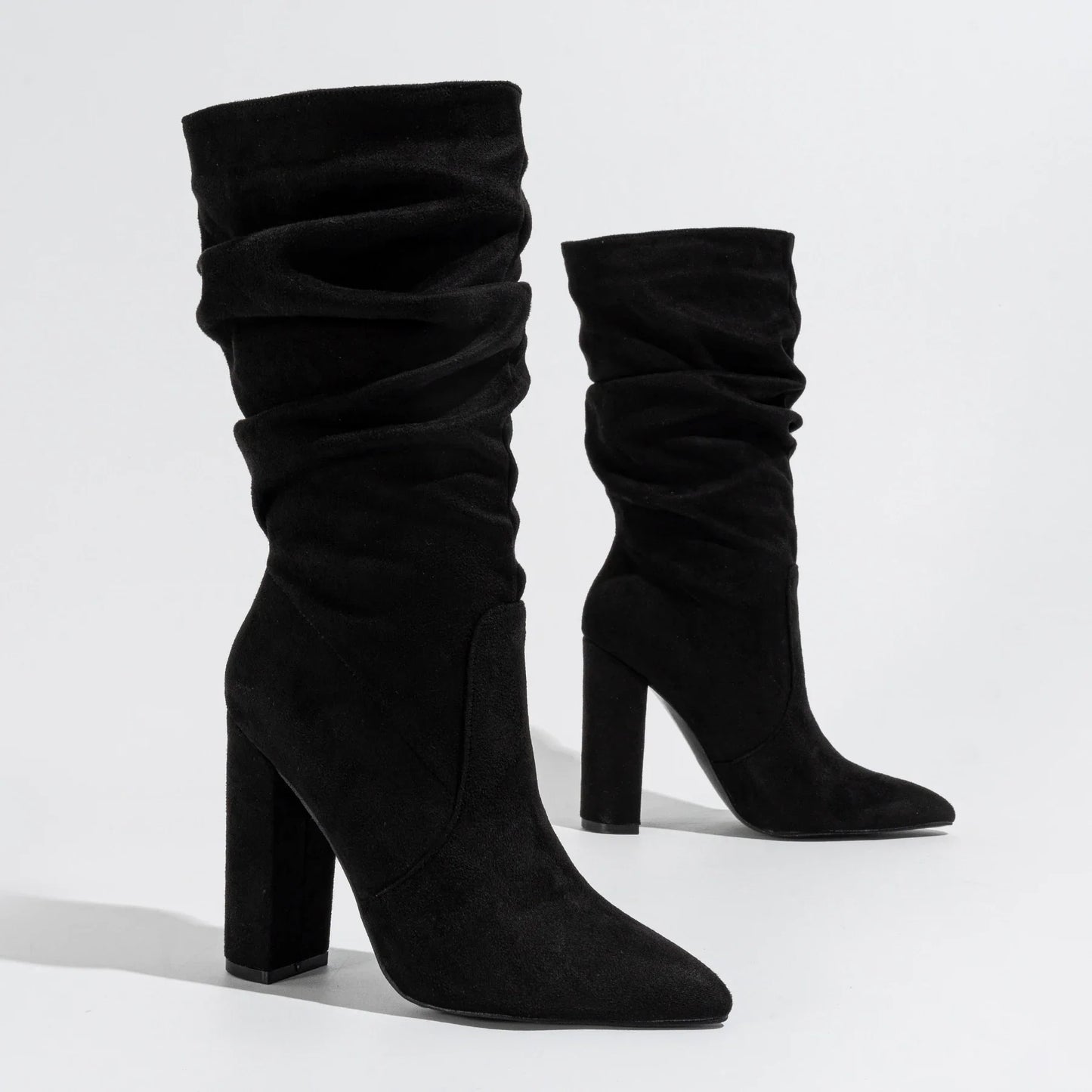 Camille High-Heel Suede Boots