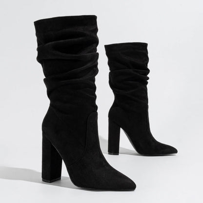 Camille High-Heel Suede Boots
