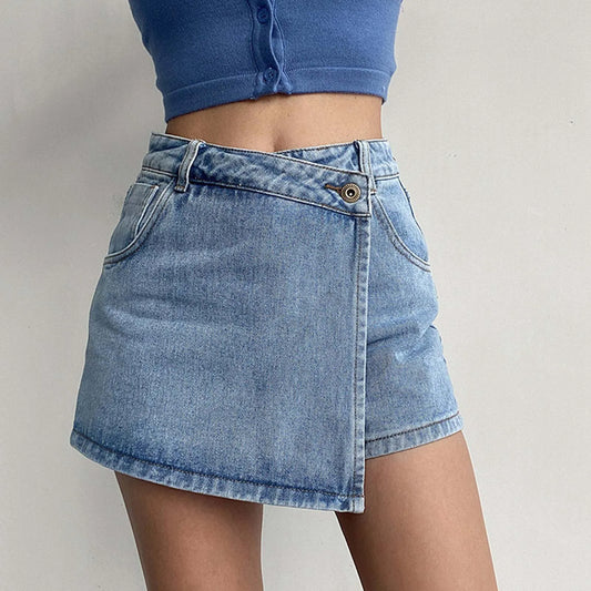 Clare Lay Denim Skorts