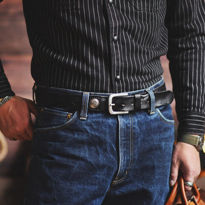 Montreal Saddle Ridge Leather Belt