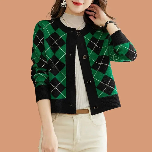 Clara Woods Argyle Top