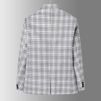 Jacob Mason Plaid Wool Blazer