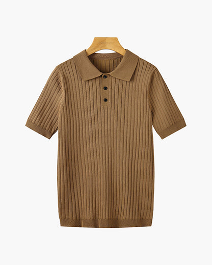 LANGFORD Knitted Polo Shirt
