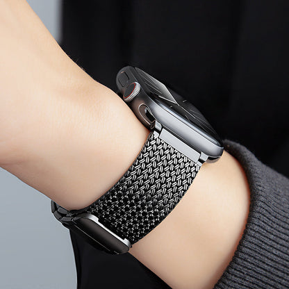 Heritage Braided Stainless Steel Apple Watch Band