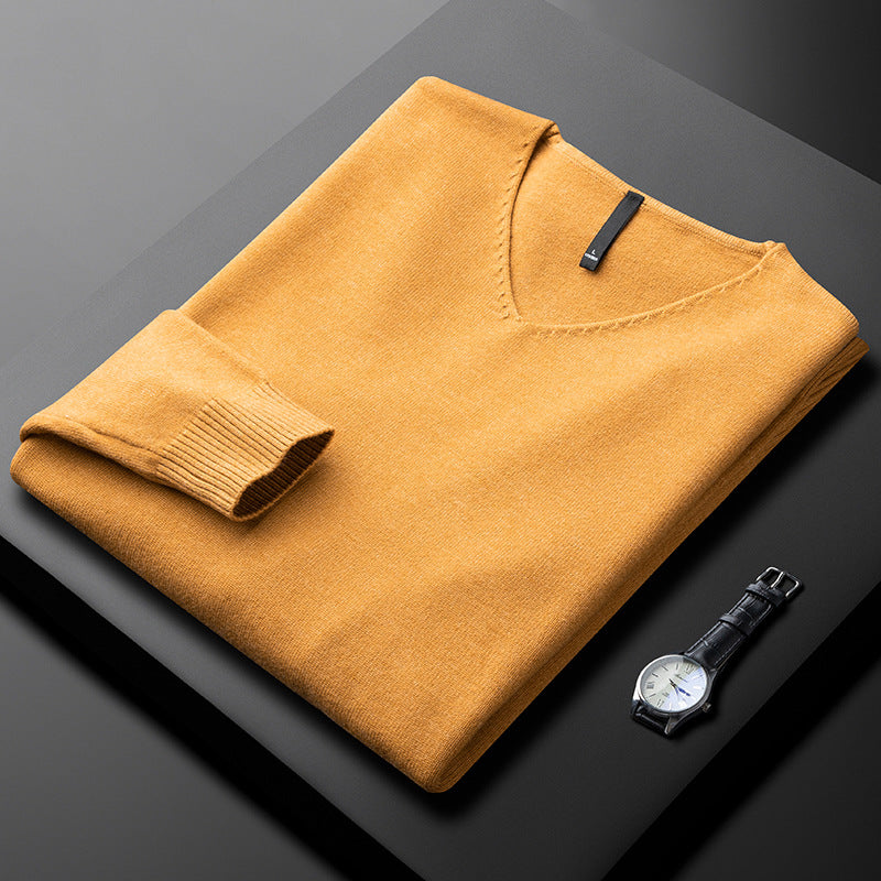 Ethan Cashmere V-Neck Sweater