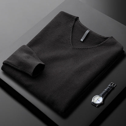 Ethan Cashmere V-Neck Sweater