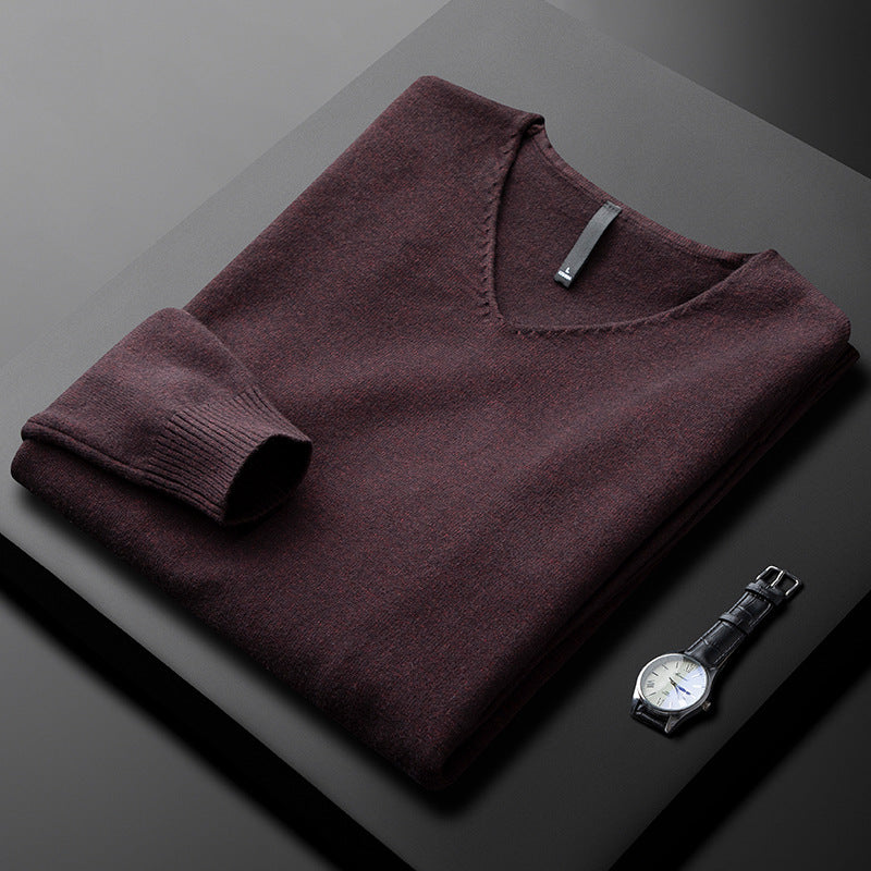 Ethan Cashmere V-Neck Sweater
