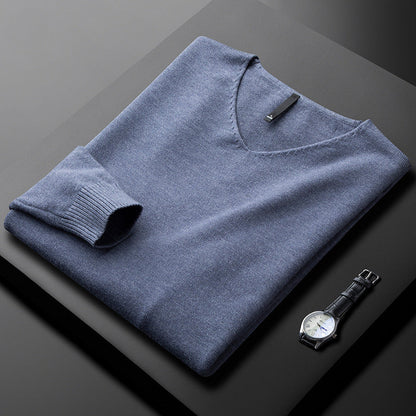 Ethan Cashmere V-Neck Sweater