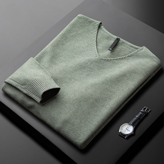 Ethan Cashmere V-Neck Sweater