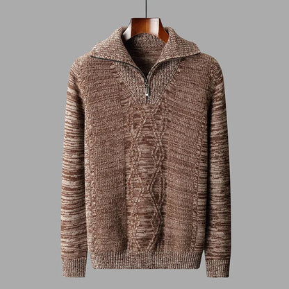 Graham Wells Half-Zip Wool Sweater