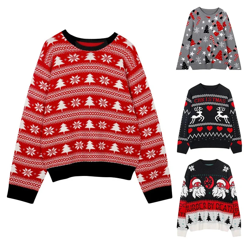 Holly Knit Christmas Sweater