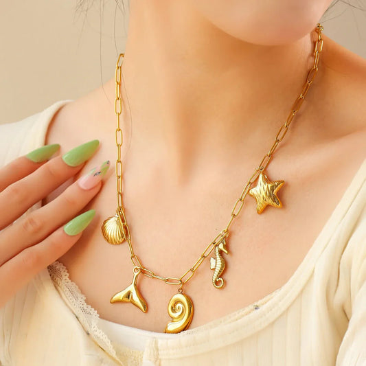 Luna Rose Charm Necklace